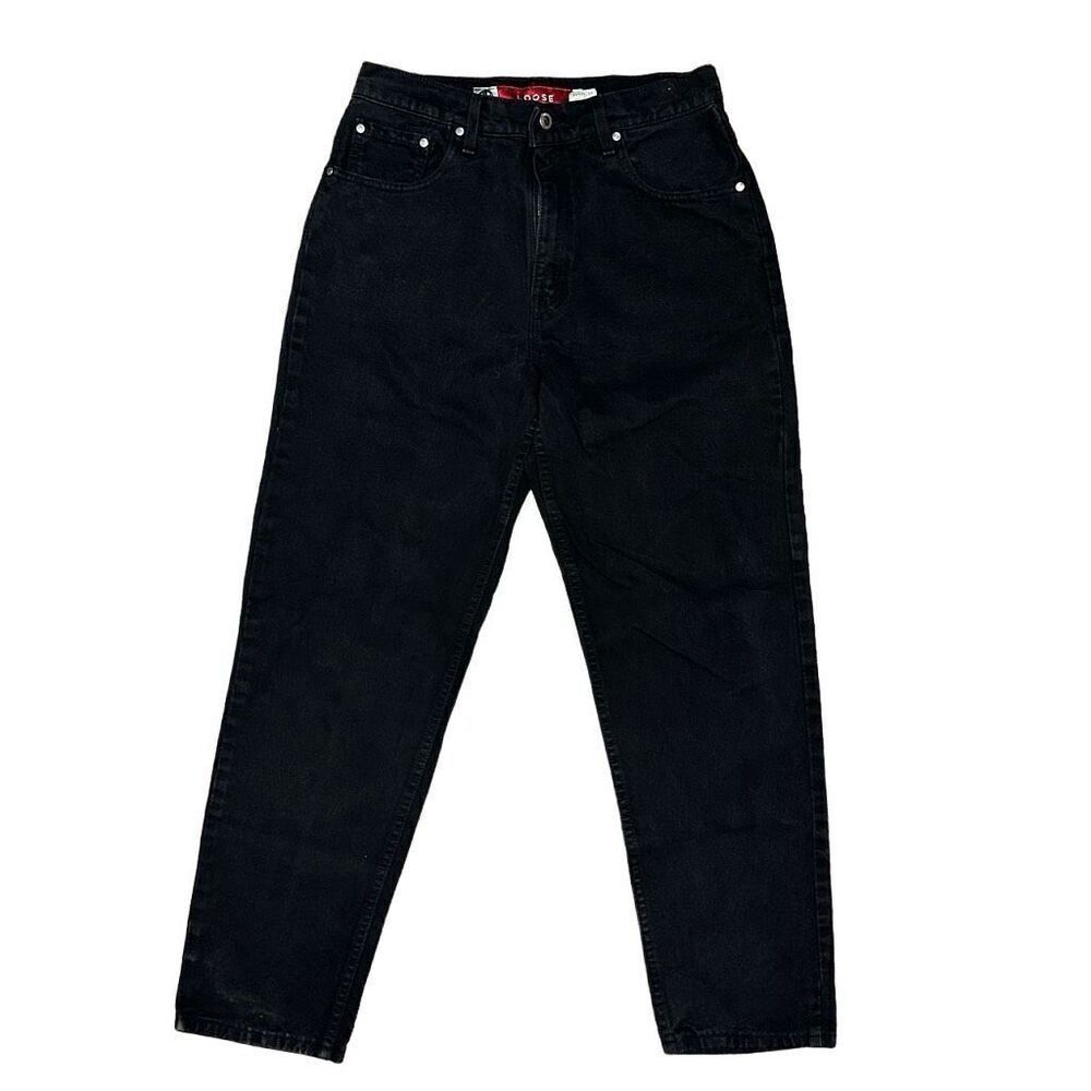 Vintage Levis Silvertab Loose Black Jeans Women’s Size 11 JR M Made In USA